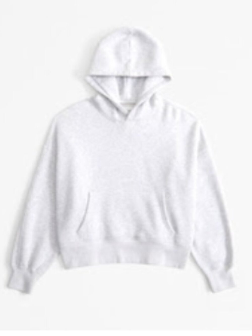 Abercrombie Essential Hoodie with Pocket Light Gray